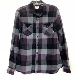 Vans Plaid Flannel, Purple and Gray, size Medium